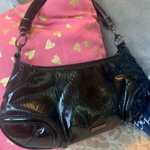 Authentic Burberry Patent Shoulder Bag